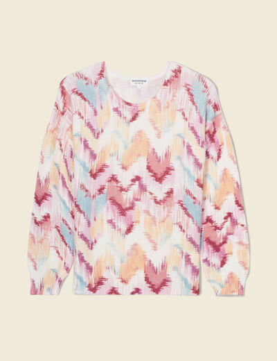 Pull éco-responsable mauve femme