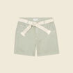 Short boyfriend ceintur&eacute; jean vert kaki femme