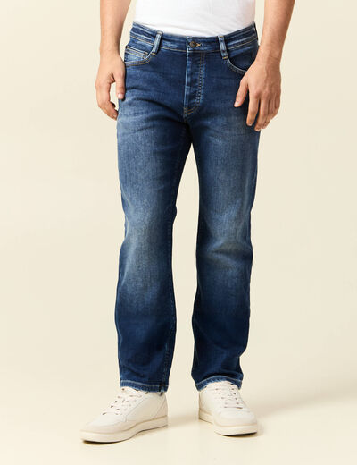 Jeans regular 5 poches denim stone homme