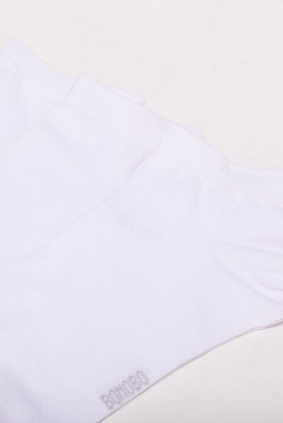 Lot 3 paires chaussettes blanc homme