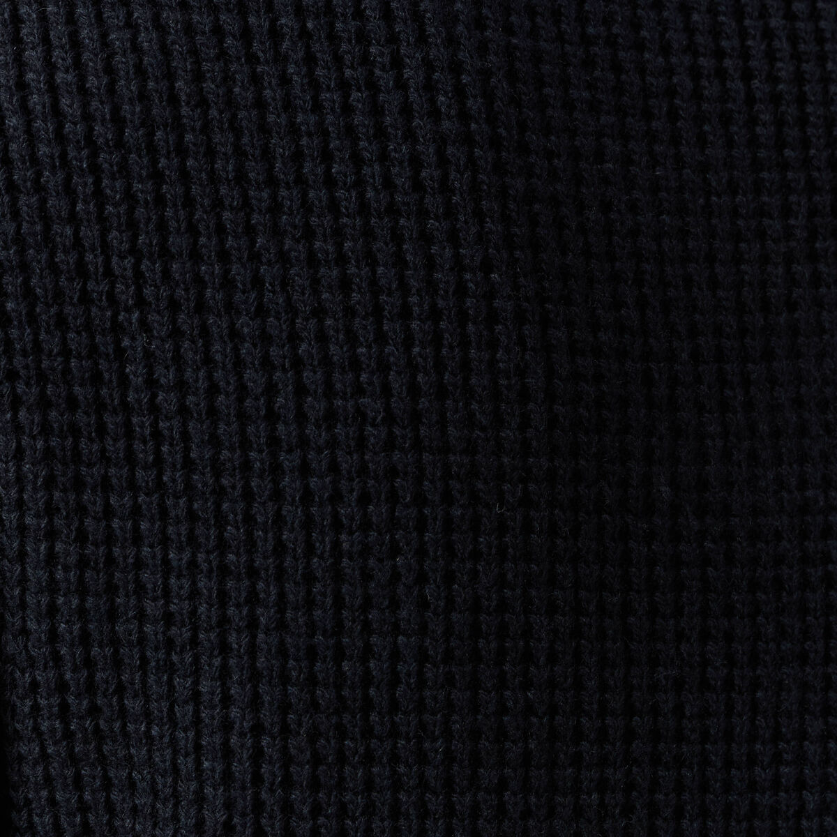 Pull manches longues col châle bleu marine homme