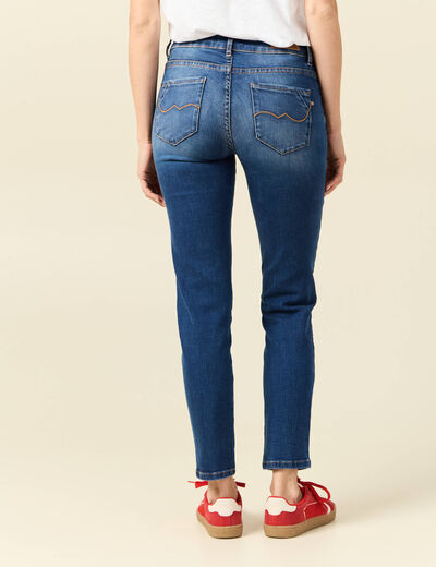 Jeans Vanessa - slim taille basse 7/8ème denim stone femme