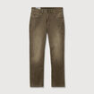 Jeans straight longueur 32 denim marron homme