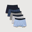 Lot de 5 boxers bleu marine homme