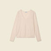Pull manches longues ecru femme