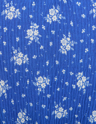 Robe longue bleu roi femme