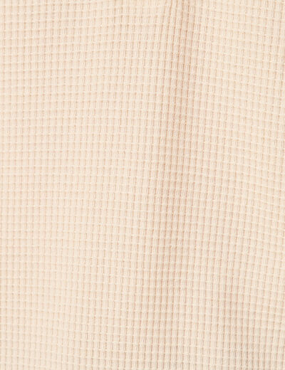 Sweat manches longues col en V creme femme
