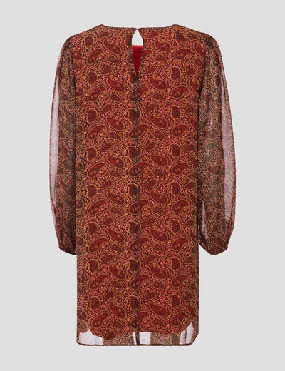 Robe droite éco-responsable noir femme