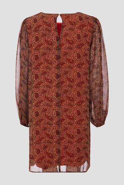 Robe droite éco-responsable noir femme