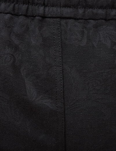 Bermuda coupe droite noir homme