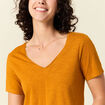T-shirt manches courtes orange foncé femme