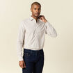 Chemise manches longues beige homme