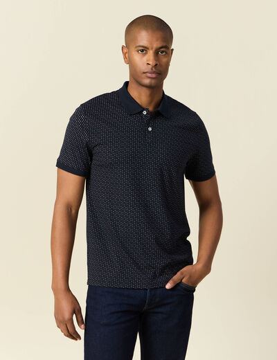 Polo éco-responsable noir homme