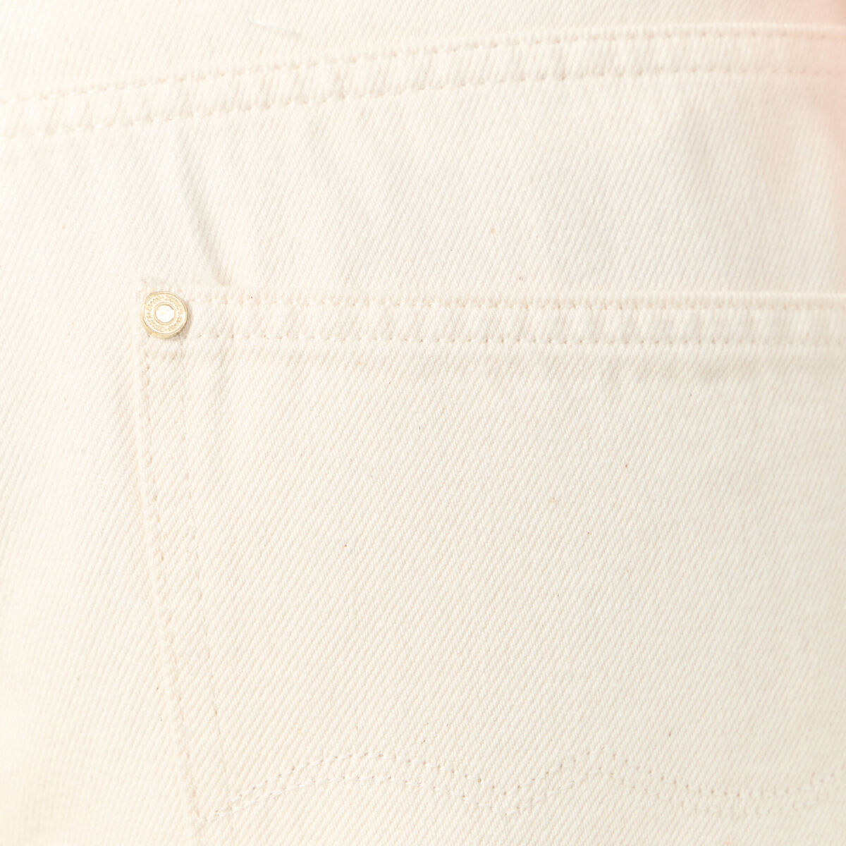 Jeans large taille haute denim blanc femme