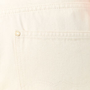 jeans large taille haute denim blanc femme Jeans large taille haute denim blanc femme
