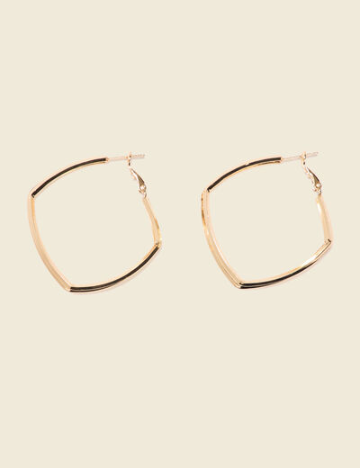 Boucles d'oreilles créoles couleur or femme