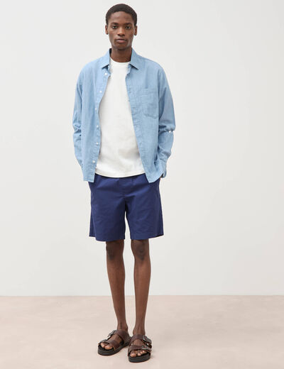 T-shirt en coton ecru homme