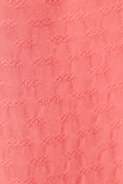 Blouse manches longues terracotta femme