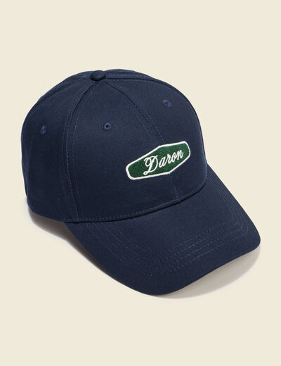 Casquette en coton bleu marine homme