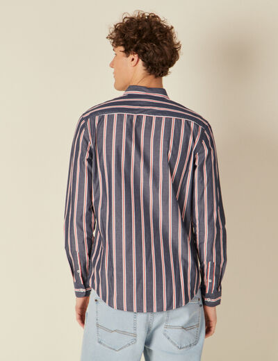 Chemise éco-responsable bleu marine homme