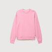 Sweat col rond manches longues en coton rose homme