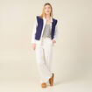 Gilet sans manches bleu femme