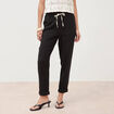 Pantalon taille standard noir femme