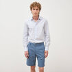 Bermuda bleu gris homme