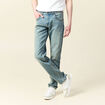 Jeans straight longueur 34 denim denim dirty homme