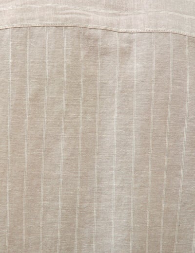 Chemise manches courtes vert kaki homme
