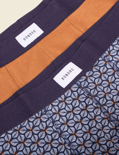 Lot 2 boxers marron homme