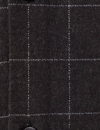 Chemise manches longues gris foncé homme