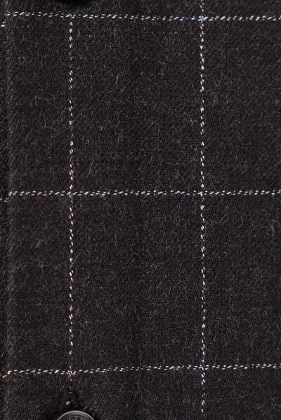 Chemise manches longues gris foncé homme