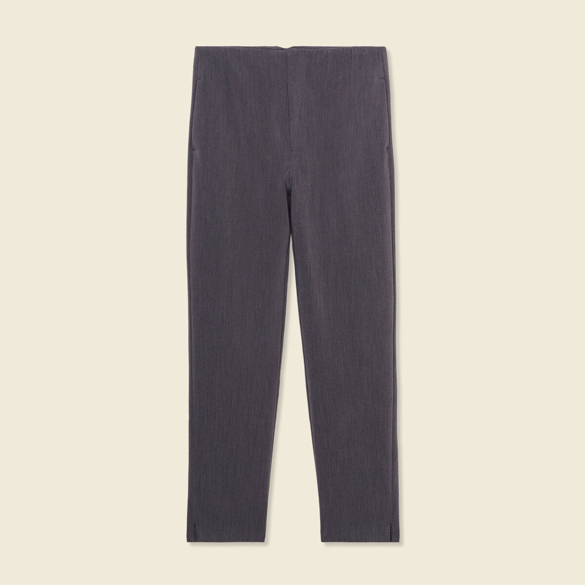 Pantalon cigarette gris femme