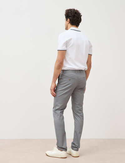 Pantalon chino longueur 32 gris homme