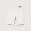 Bermuda en jean coton denim blanc homme