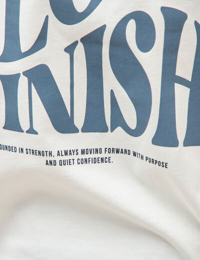 T-shirt en coton ecru homme