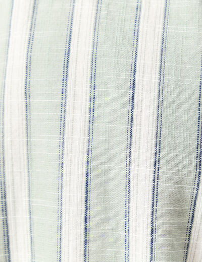Chemise manches courtes vert olive homme