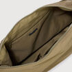 Besace bandouli&egrave;re pliss&eacute;e vert olive femme