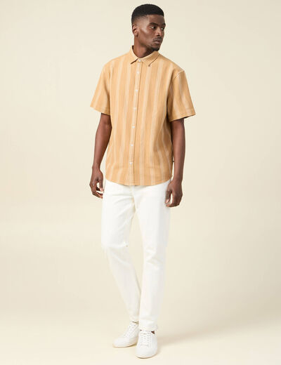 Chemise éco-responsable camel homme