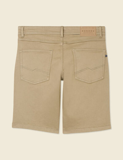Bermuda droit 5 poches gris homme