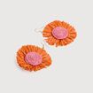 Boucles d'oreilles orange clair femme