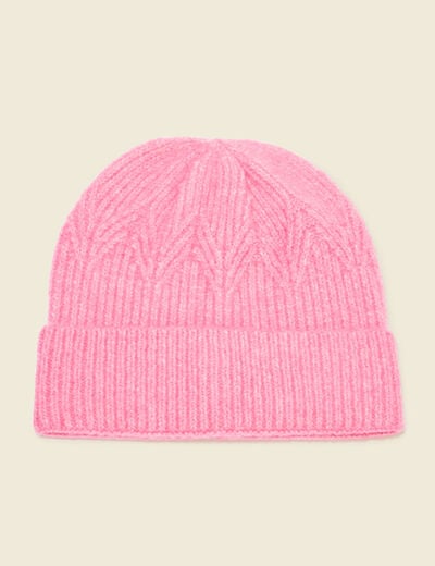 Bonnet rose fushia femme