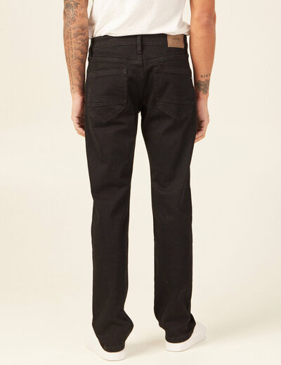Jeans regular longueur 34 denim noir homme