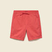 Bermuda en coton rouge corail homme