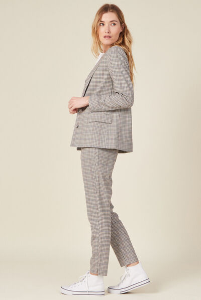 Veste blazer éco-responsable bleu marine femme