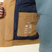 Parka courte &agrave; capuche beige homme