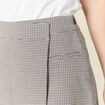 Jupe-short droite bleu marine femme