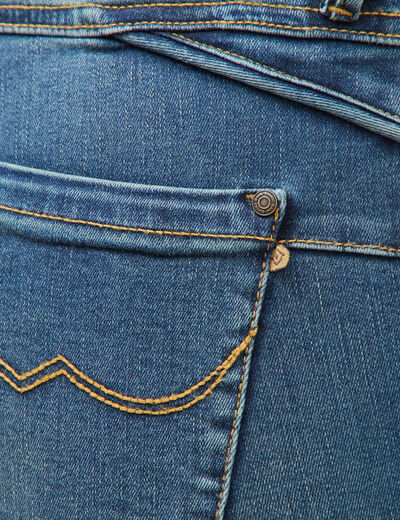 Jeans regular 7/8&egrave;me denim stone femme