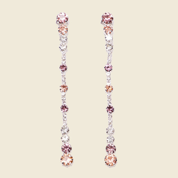 Boucles d'oreilles pendantes gris argent femme